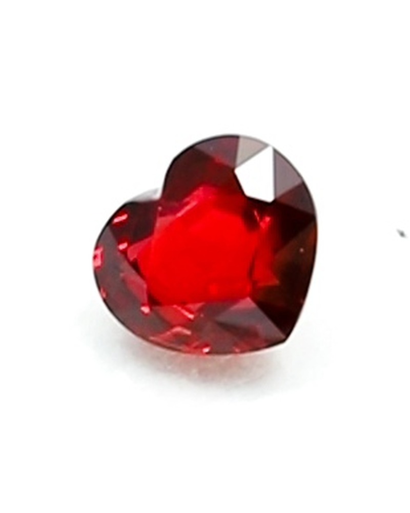 3.02ct Vivid Red Ruby · Heart Cut