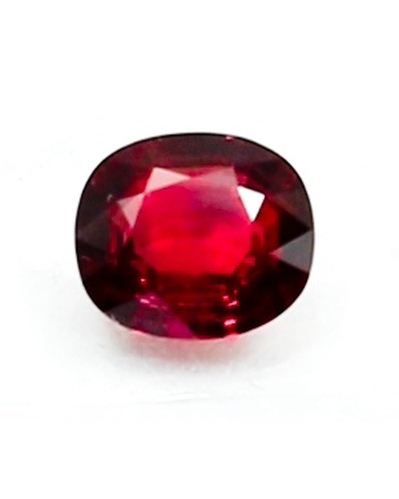 3.06ct Vivid Red Ruby · Cushion Cut