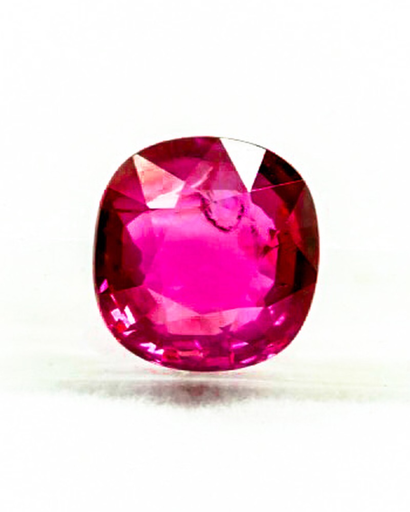 4.02ct Pinkish Red Ruby · Cushion Cut