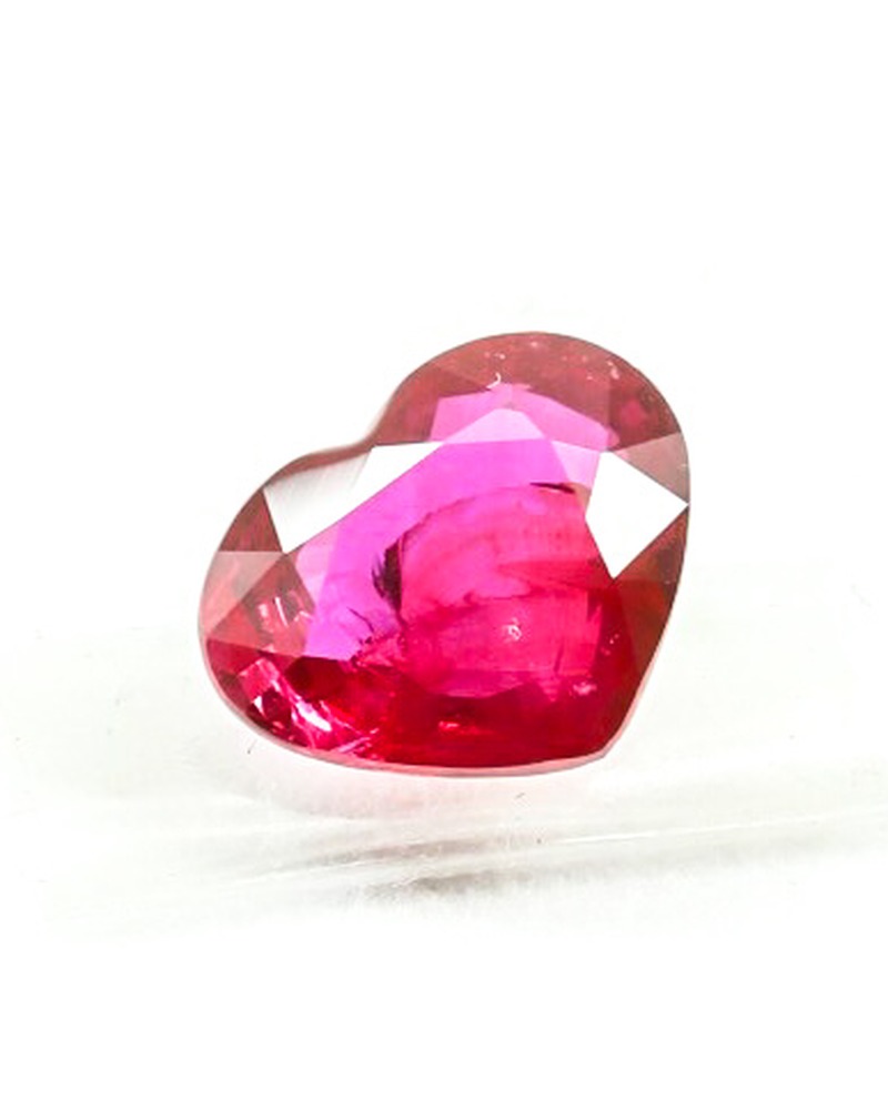 4.03ct Ruby · Heart Cut