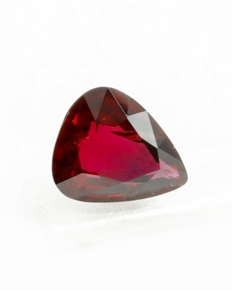 4.06ct Ruby · Pear Cut